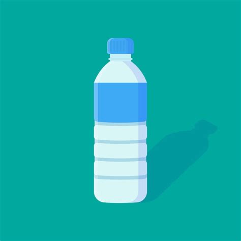 Icono Plano De La Botella De Agua Aislado En El Fondo Ilustraci N