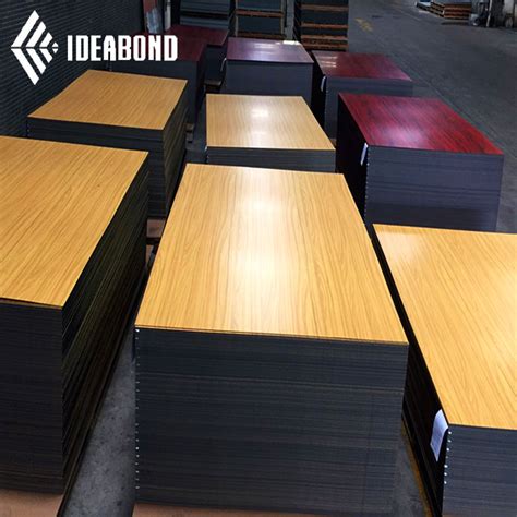 Ideabond Pvdf Pe Wooden Texture Aluminum Decoration Composite Sheet