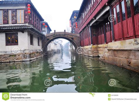 The No 1 Water Town In China â€ Zhouzhuang Stock Photo Image Of