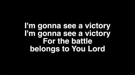 See A Victory With Lyrics Elevation Worship White Words Black Background Youtube