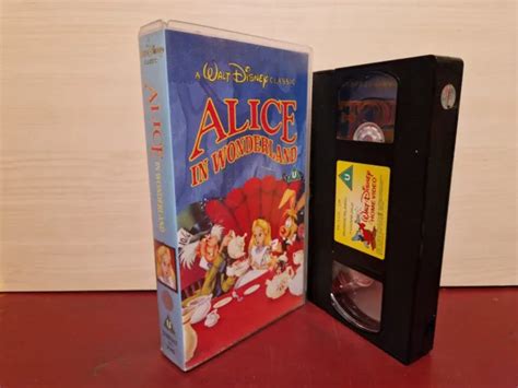 Alice In Wonderland Walt Disney Pal Vhs Video Tape A