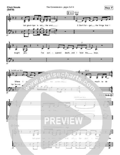 The Commission Choral Anthem Satb Choral Anthem Sheet Music Pdf Cain Arr Luke Gambill