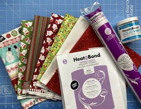 Fabric Santa Snack Placemat And Reindeer Mat Therm O Web