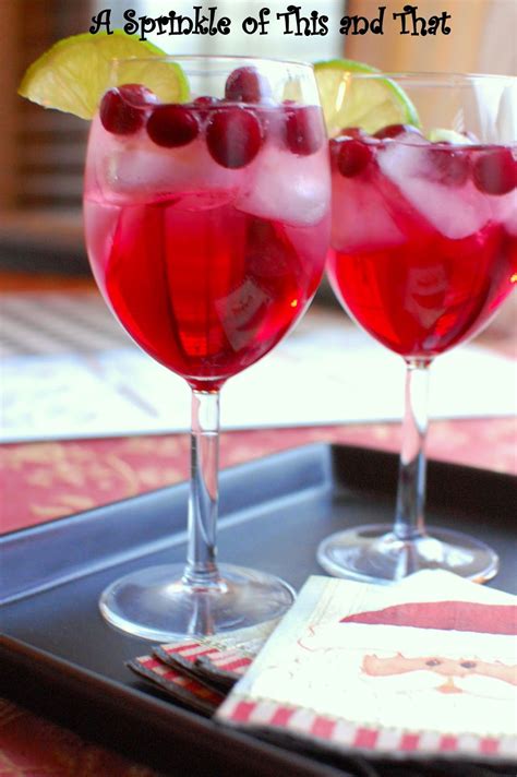 Sparkling Cranberry Spritzer For Your Next Gathering A Fun Non