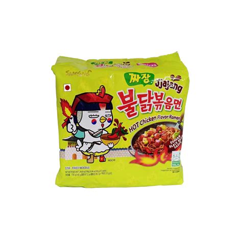 Buy Samyang Hot Chicken Ramen Jjajang Noodles 5 X 140g Spicy Delight