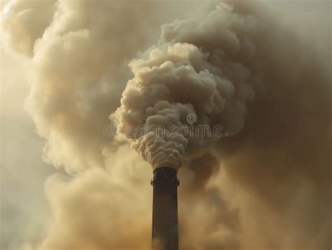 Industrial Smokestack Emitting Pollution Stock Photo Image Of Energy