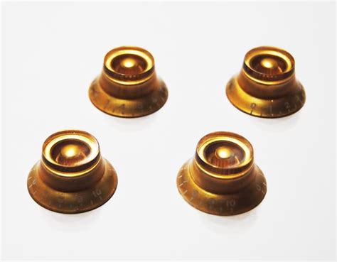 Set Of 4 Gold Speed Knob Gibson Epiphone Style Reverb