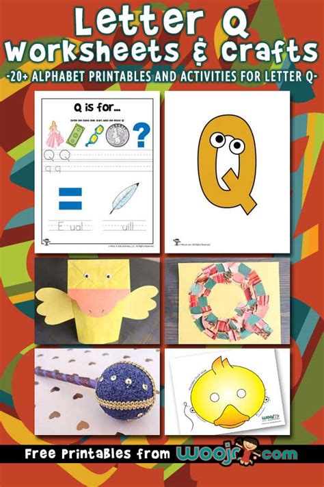 Letter Q Worksheets & Crafts | Woo! Jr. Kids Activities