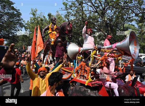 Navi Mumbai India January Huge Crowd Gather At Chhatrapati