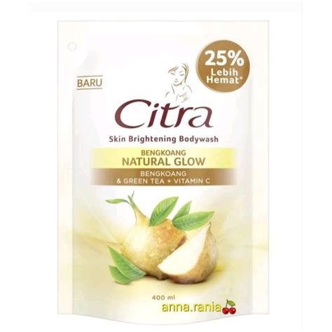 Jual Citra Lulur Natural Glow Liquid Body Wash Bengkoang Green Tea