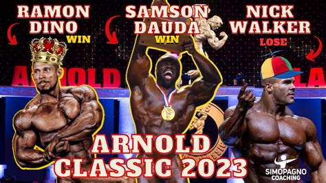 Analisi Vincitori Arnold Classic 2023 Ramon Dino Samson Dauda YouTube