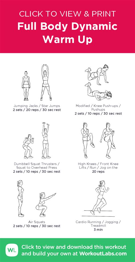 Warm Up Exercises Before Workout At Home WorkoutWalls