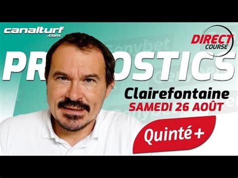 Pronostic vidéo du QUINTE PRIX CLOTURE DU MEETING CLAIREFONTAINE L