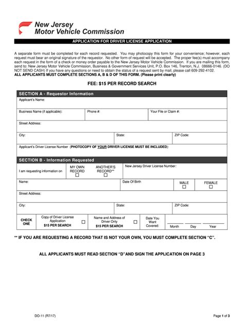 New Jersey Dmv Registration Form At Courtney Frye Blog