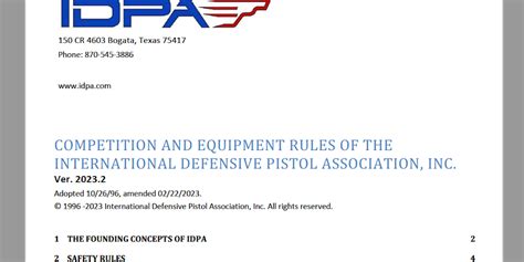 Decot HY WYD To Sponsor The 2022 IDPA US National Championship