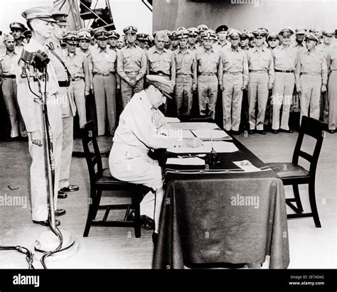 Japan Surrender World War Hi Res Stock Photography And Images Alamy