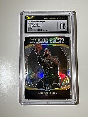 Donruss Optic Lebron James Winner Stays Silver Holo Lakers Csg