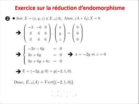 Exercice sur la réduction d endomorphisme YouTube