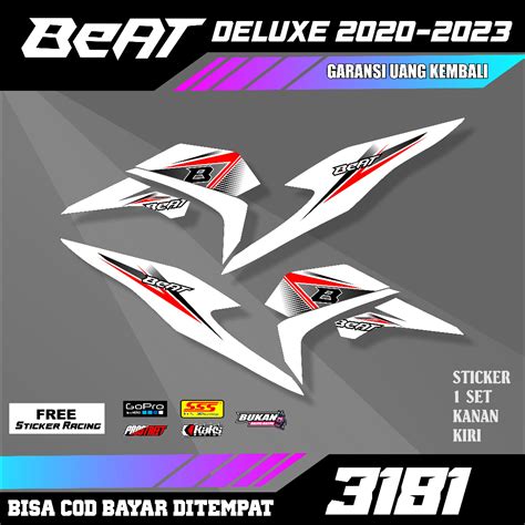 Jual STRIPING BEAT NEW DELUXE 2020 2022 KODE M3181 STICKER HONDA BEAT