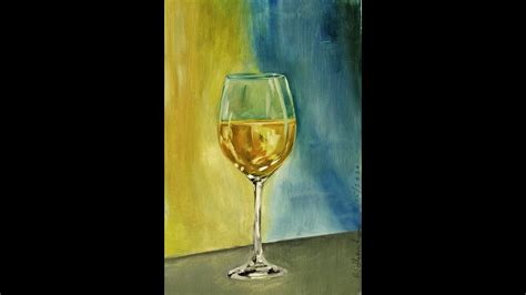 Painting Wine Glass Oil Painting 6x8 Youtube