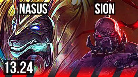 Nasus Vs Sion Top Games Godlike Euw Master