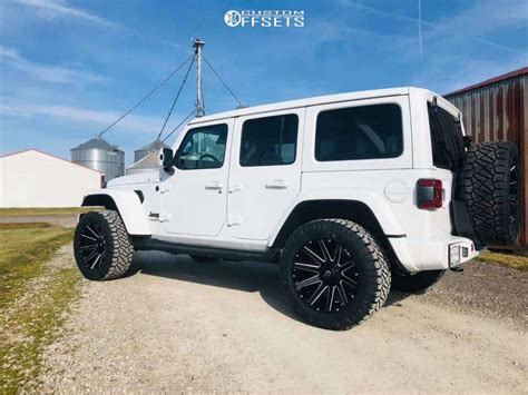 Jeep Wrangler Wheel Offset Aggressive Outside Fender Stock