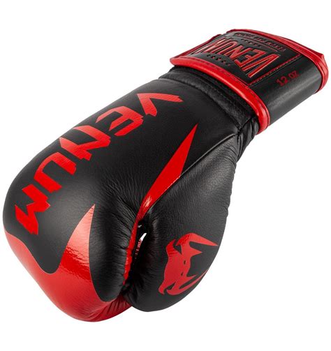 Venum Hammer Pro Boxing Gloves Velcro Blackred