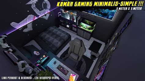 Desain And Makeover Kamar Gaming Minimalis Simpel 3x3 Metersimple