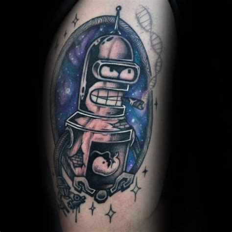 80 Futurama Tattoo Designs For Men Animation Ink Ideas