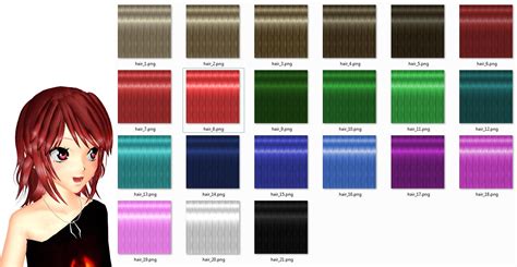 Mmd Yet Another Hair Texture Pack By Wampa842 On Deviantart
