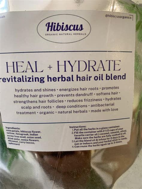 Hibiscusorganicshop Ayurvedic Hair Growth Oil Blend I Natural Hair Care I Herbal Hair Oil Diy