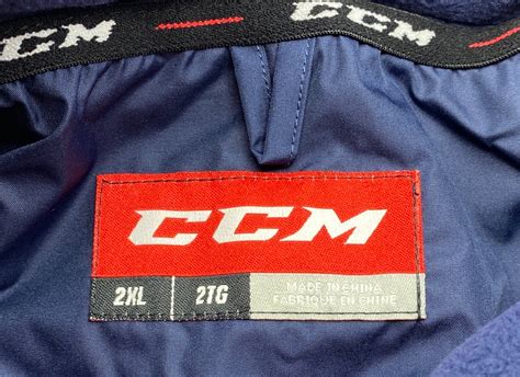 NEW CCM Mid Weight Team Jacket Navy Sr XXL SidelineSwap