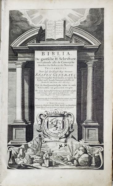 BIBLIA VECHIUL SI NOUL TESTAMENT AMSTERDAM 1661