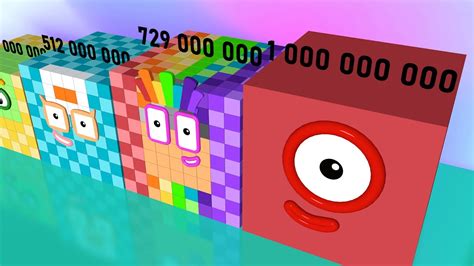 NumberBlocks From ONE To TRILLION Number Blocks Step Squad Cube YouTube