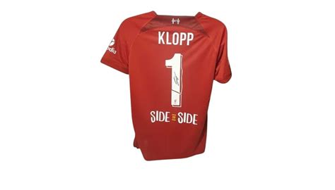 Jurgen Klopps Liverpool 202223 Champions League Signed Shirt Charitystars