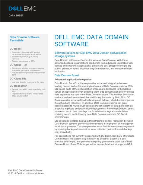 Dell Emc Data Domain Software DocsLib