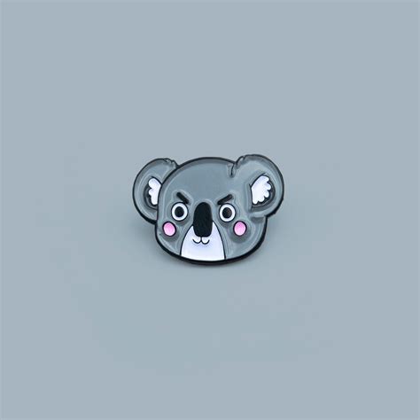 Grumpy Koala Enamel Pin Cute Animal Lapel Pin - Etsy