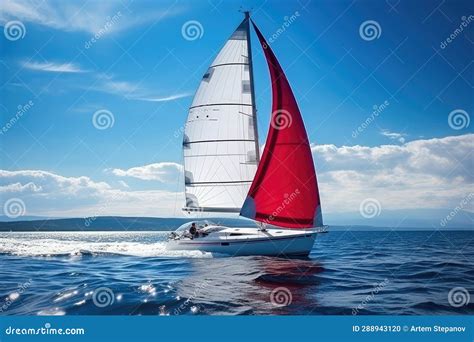 Luxury Yachts At Sea Sailing Regatta Sailing Sport In Ocean Waves