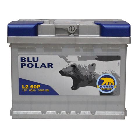 Batteria Auto Baren Blu Polar L2 60Ah 540A 12V Ricambi Auto SMC