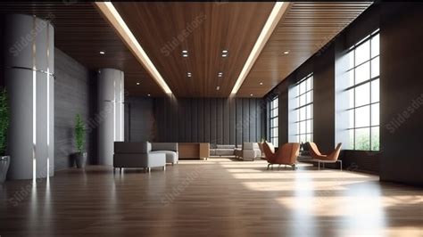 Modern And Opulent A D Rendering Of A High End Office Or Hotel Lobby