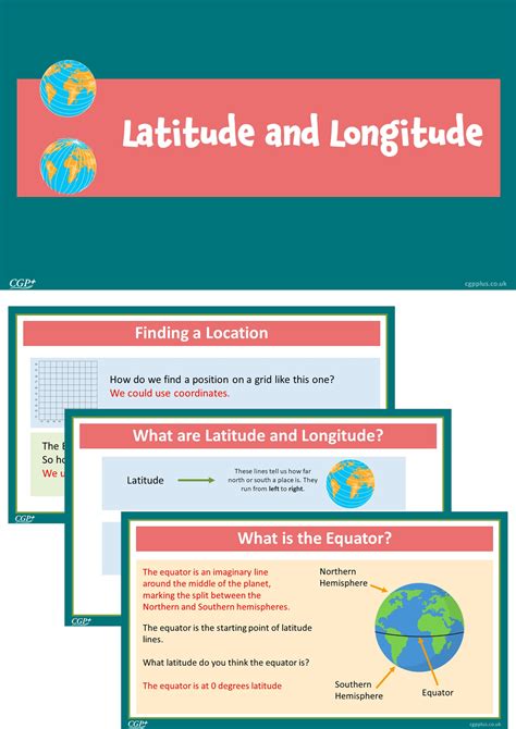 Longitude And Latitude Years 3 4 Cgp Plus