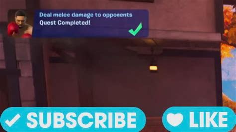 Deal Melee Damage To Opponents Fortnite YouTube