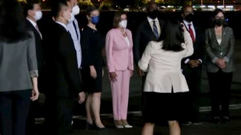 Nancy Pelosi Lands In Taiwan Amid Chinese Threats Military Activity