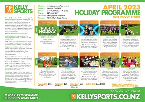 Kelly Sports Holiday Programme