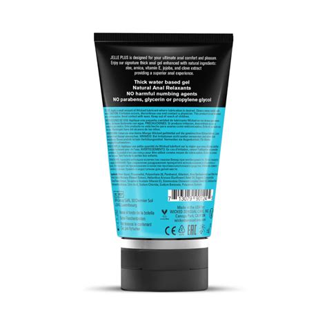Wicked Jelle Plus Anal Lubricant With Relaxants 4 Oz