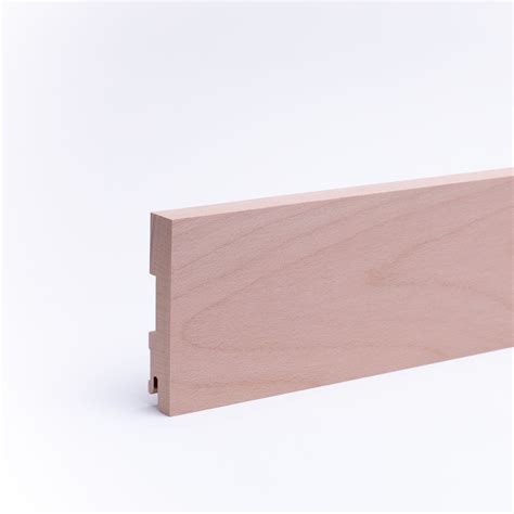 Plinthe en bois véritable carré 100mm hêtre naturel Carré Plinthes