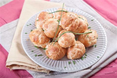 Cream Cheese And Chive Profiteroles With Step By Step Instructions On