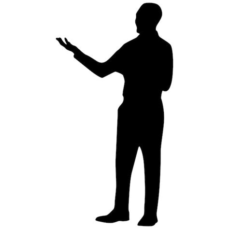 Premium Vector Black Man Silhouette