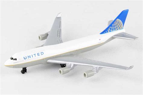 United 747 Single Plane White Daron Rt6264 Diecast Model Airplane