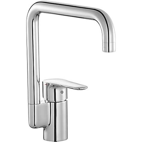 Kohler July Polished Chrome Single Lever Kitchen Sink Mixer Tap